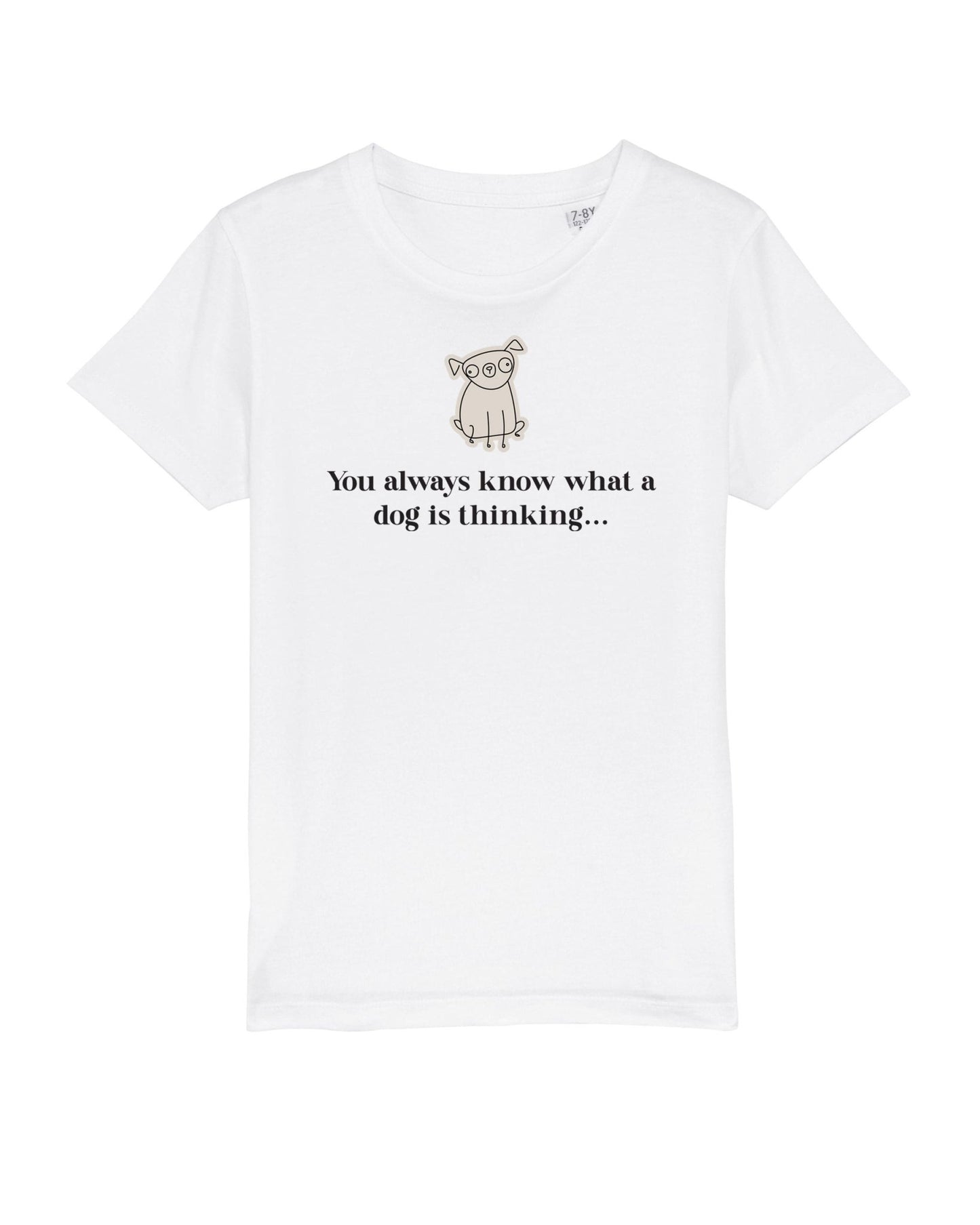 Organic Cotton 'The Psychic' Kids Funny Dog T-shirt – shop cat t-shirts with playful designs.