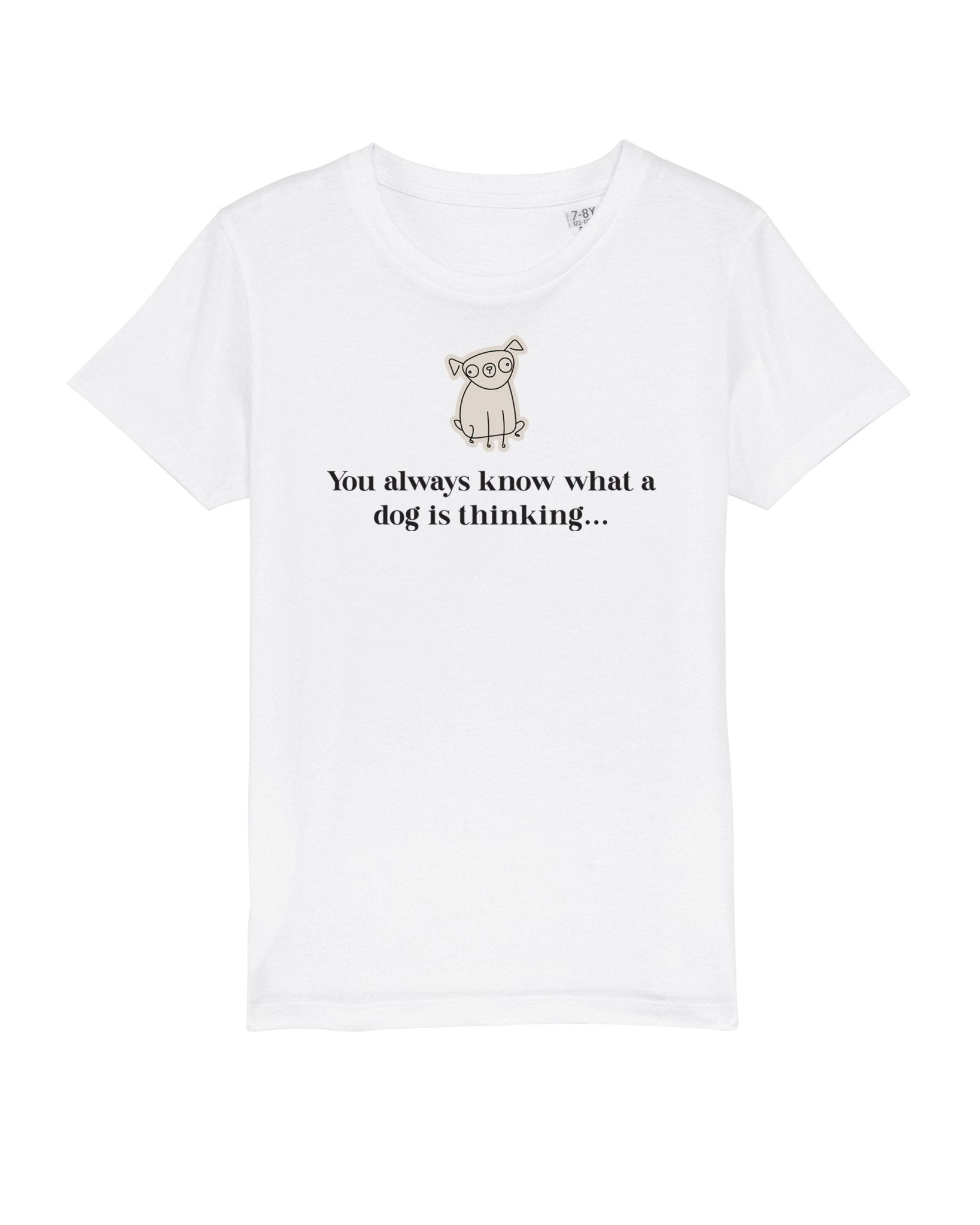 Organic Cotton 'The Psychic' Kids Funny Dog T-shirt – shop cat t-shirts with playful designs.