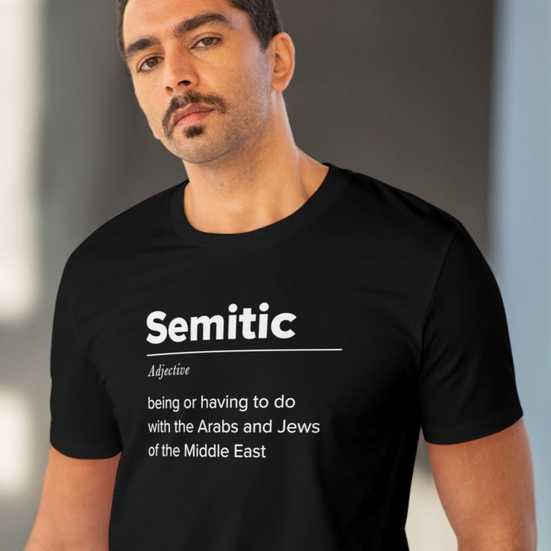 Palestine 'Definition of Semitic' Organic Cotton T-shirt with cultural pride design

