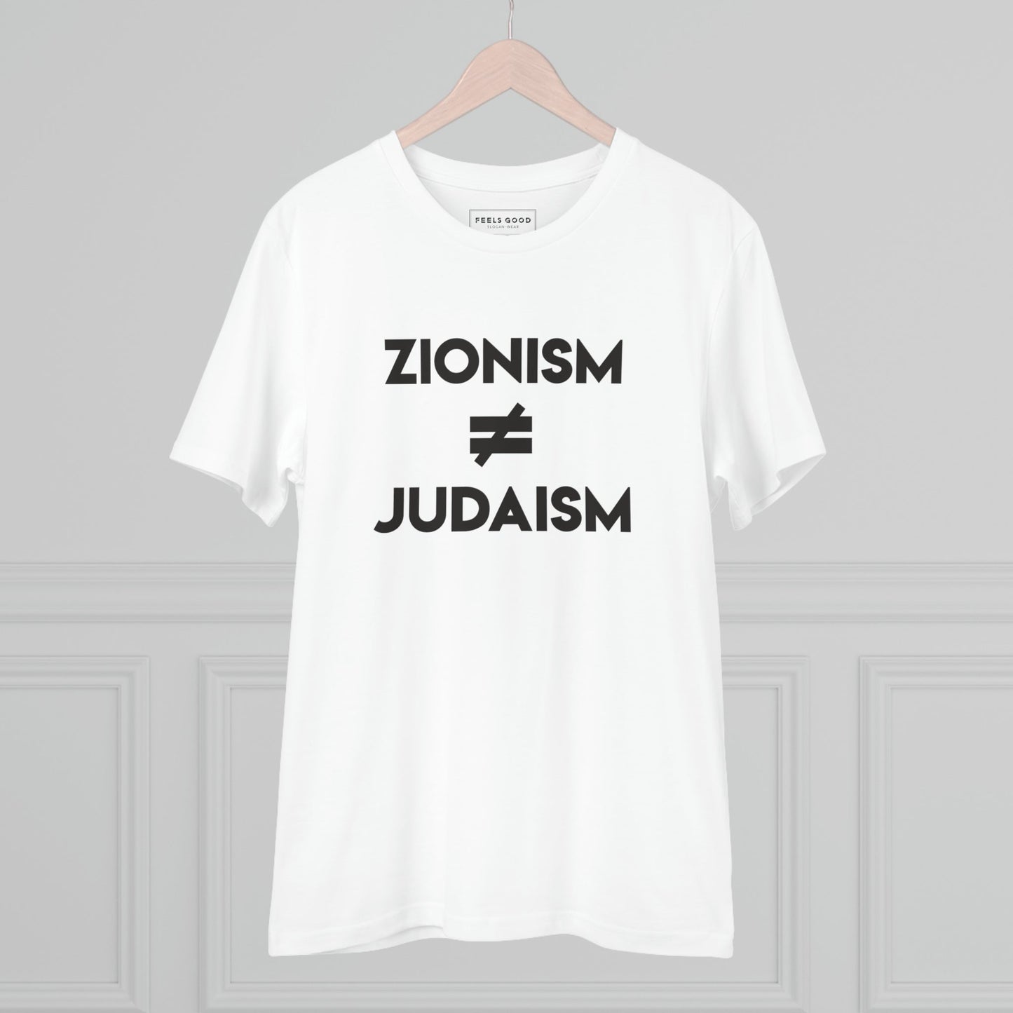 Palestine 'Judaism Speaks' Organic Cotton T-shirt expressing Middle East solidarity
