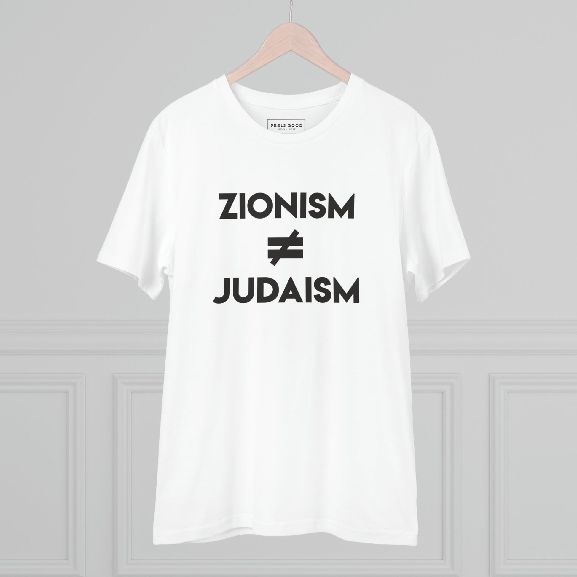 Palestine 'Judaism Speaks' Organic Cotton T-shirt expressing Middle East solidarity