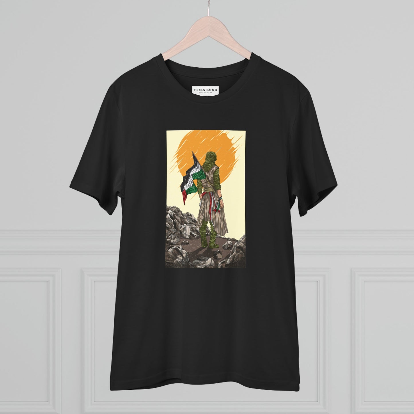 Statement Palestine T-shirt – 'Manga Fighter' Organic Cotton Tee for awareness


