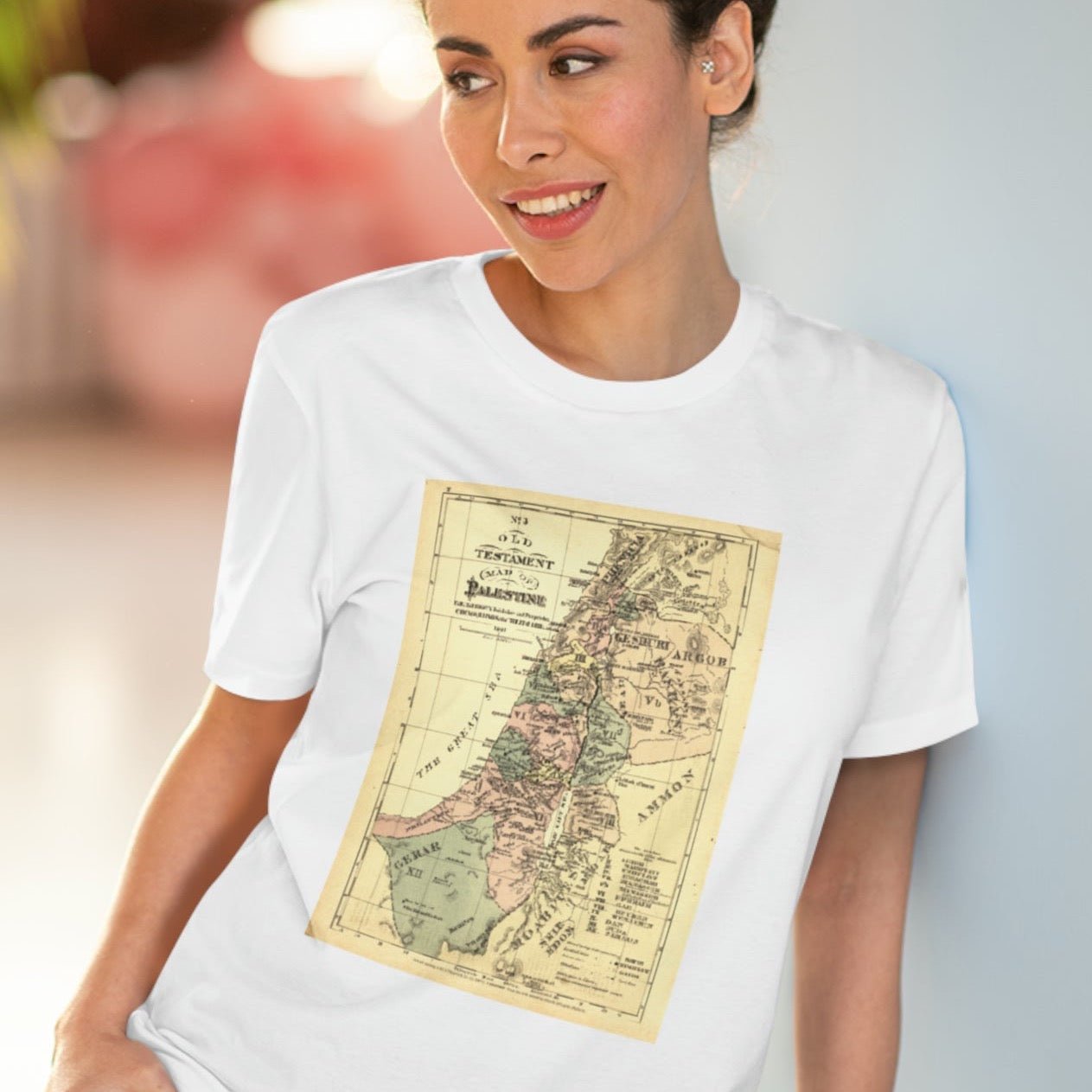 Organic Palestine 'Rightful Map' Cotton T-shirt reflecting the spirit of solidarity

