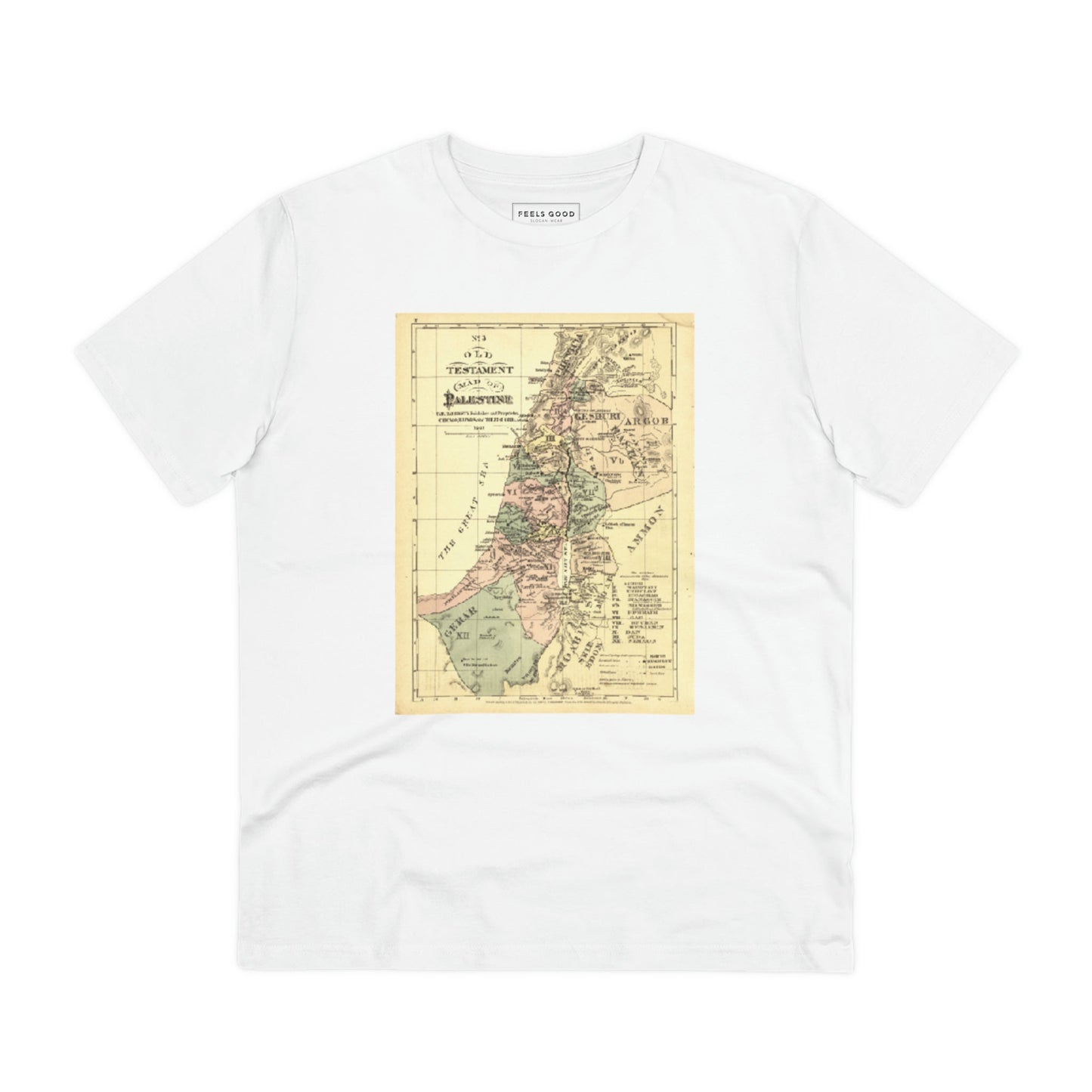 Bold Palestine 'Rightful Map' Organic Cotton T-shirt to express unity and heritage

