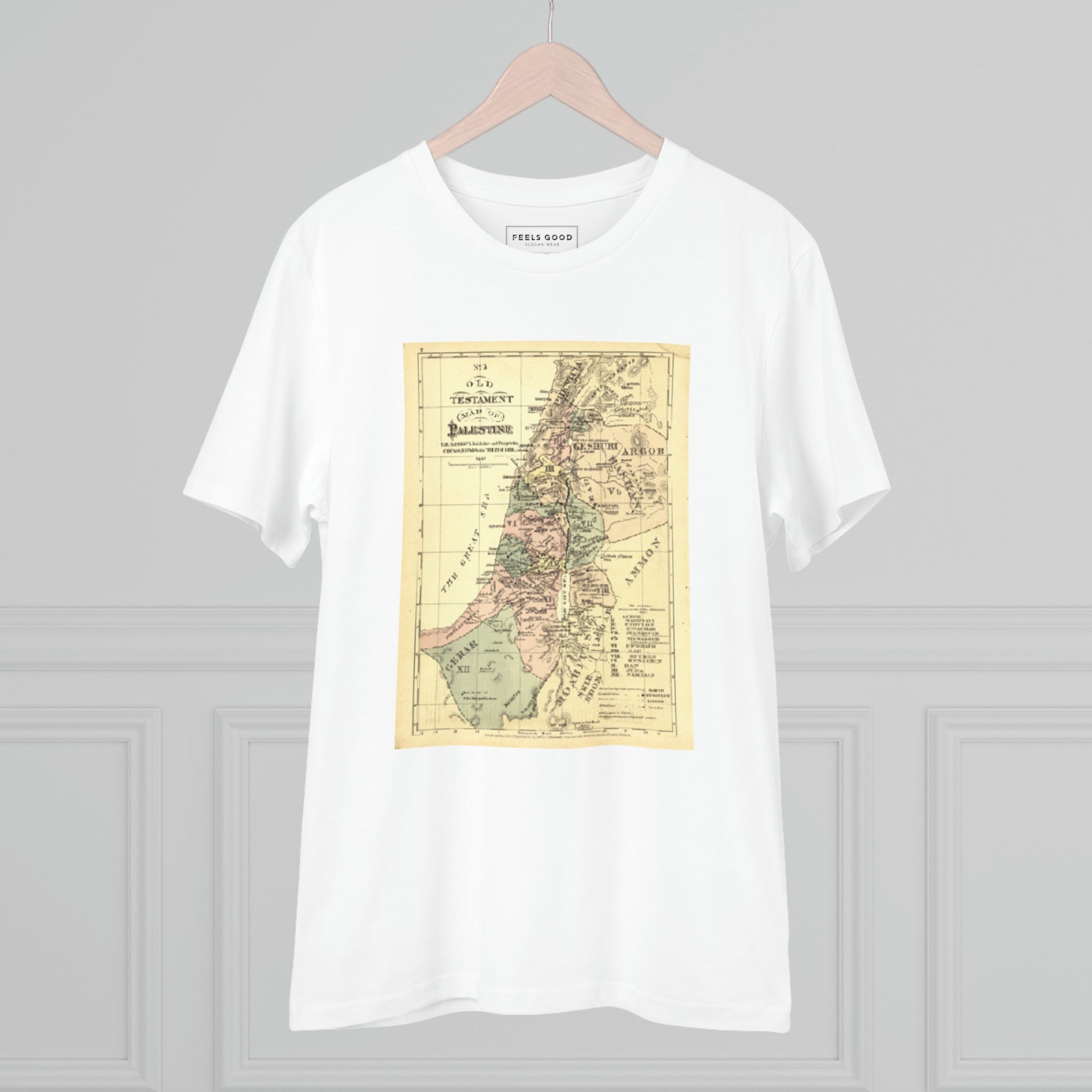Palestine 'Rightful Map' Organic Cotton T-shirt for those who stand for freedom

