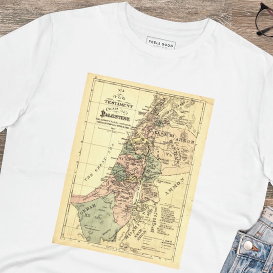 Statement-making Palestine 'Rightful Map' Organic Cotton T-shirt with powerful message

