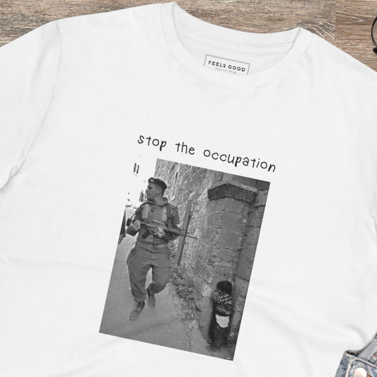 Wear your voice with this tee shirt Free Palestine style, the alquds organic T-shirt

