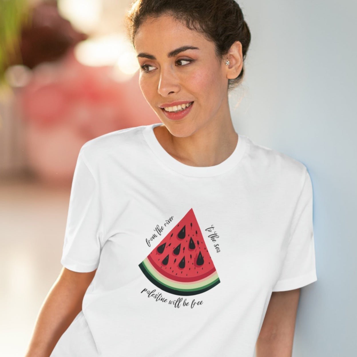 Voice for the voiceless in this Palestine 'Watermelon' Organic Cotton T-shirt
