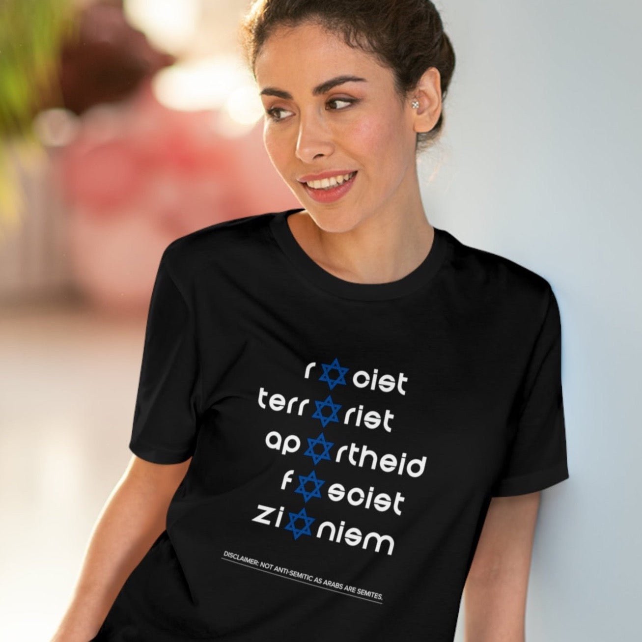 Minimalist statement tee – Palestine 'Zionism' Organic Cotton T-shirt