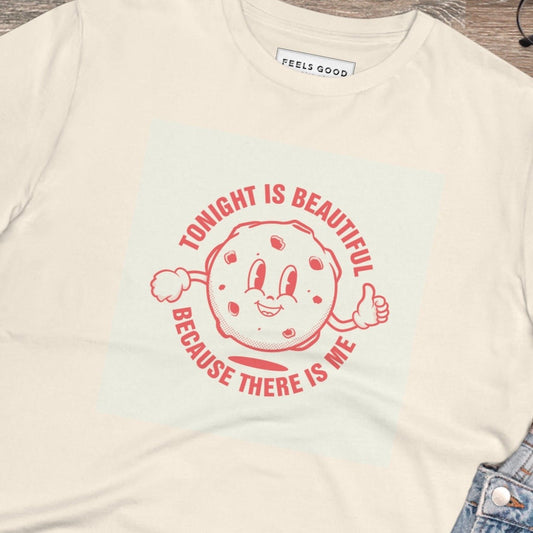 Wear the Beautiful Moon & Me retro organic cotton t-shirt. Shop unique retro slogan t-shirts now!