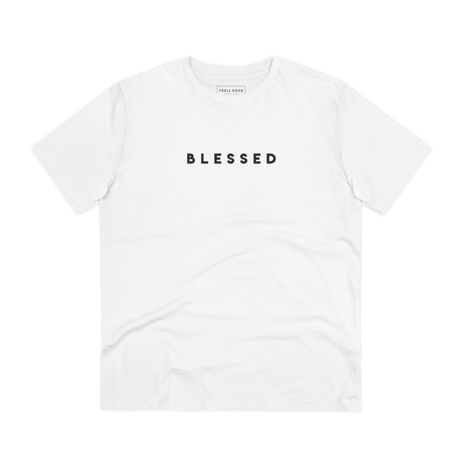 Best t-shirt brand: Positive 'Blessed' organic cotton tee.
