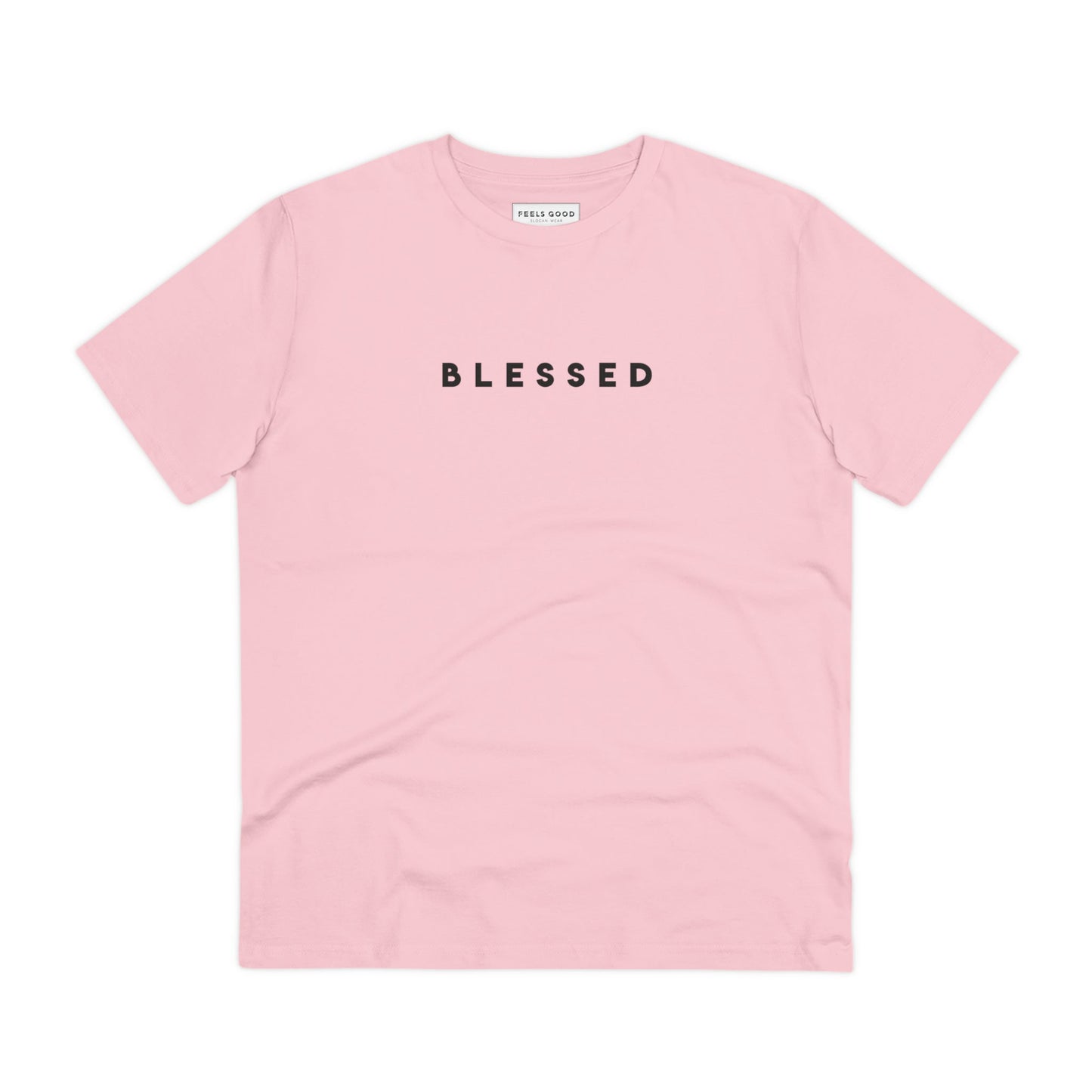 New best t-shirt: 'Blessed' positive organic cotton comfort.

