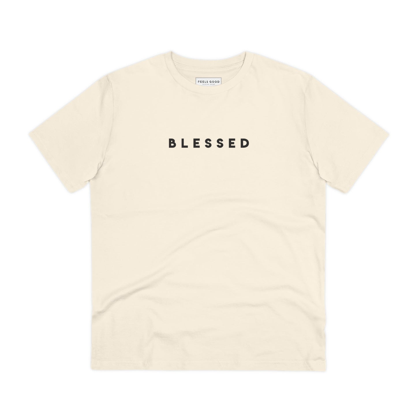 Positive thinking day tee: Positive 'Blessed' organic cotton.

