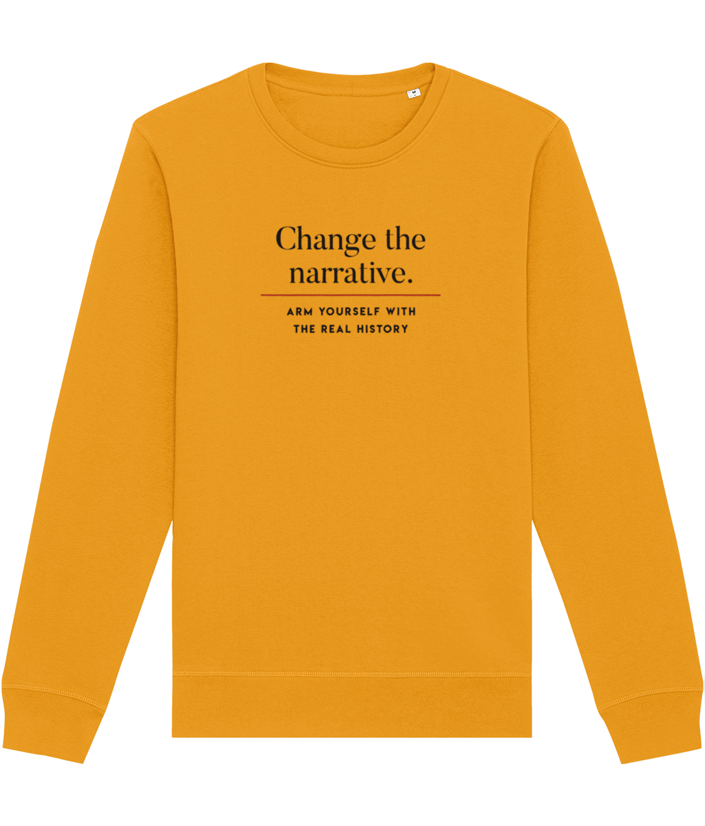 Embrace positivity with 'Change History' organic cotton sweatshirt

