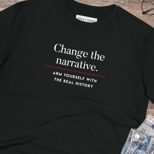 Unique best t-shirt: 'Change History' positive graphic.
