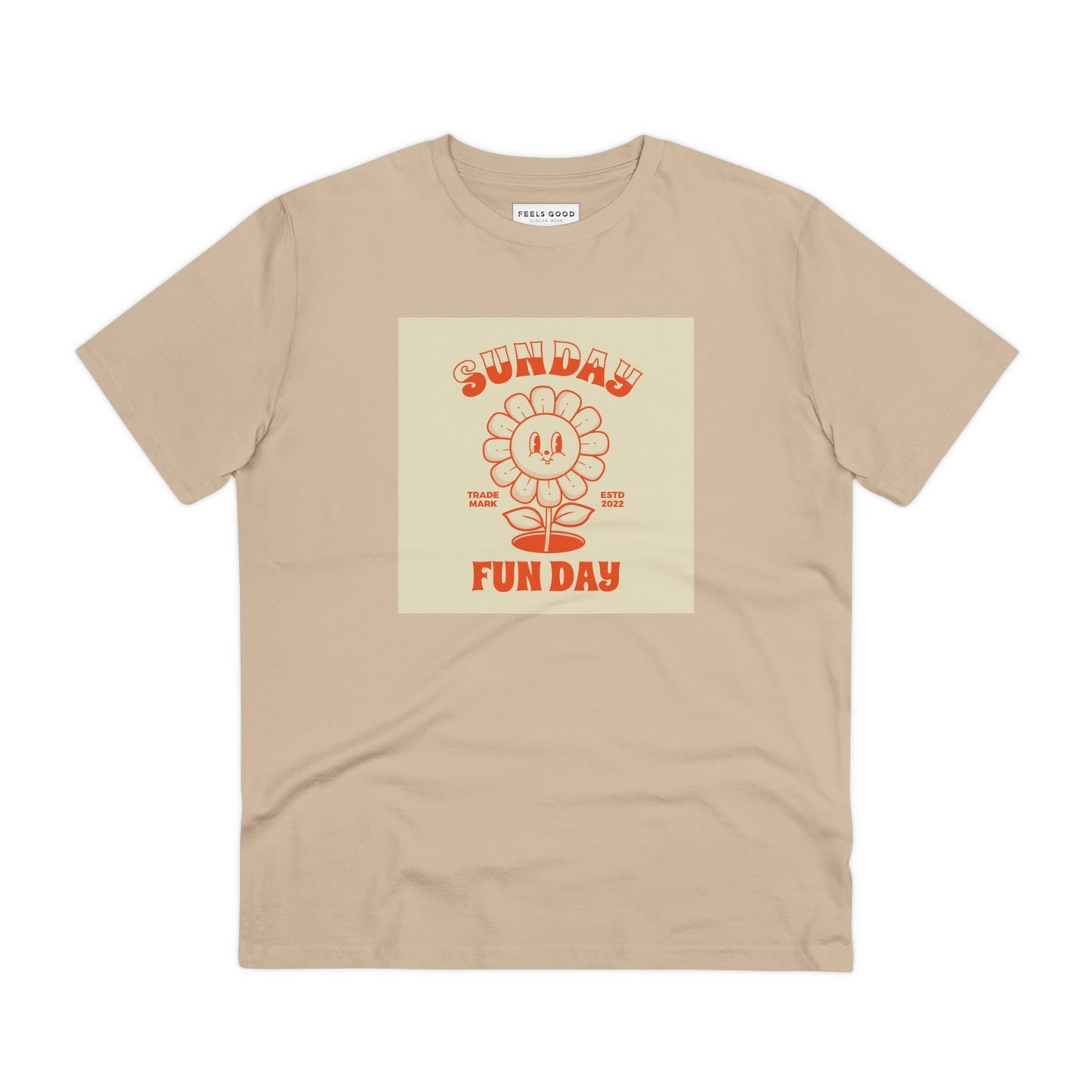 The Positive ‘Fun Day Sunday’ Retro Organic Cotton T-Shirt blends retro style and comfort effortlessly!