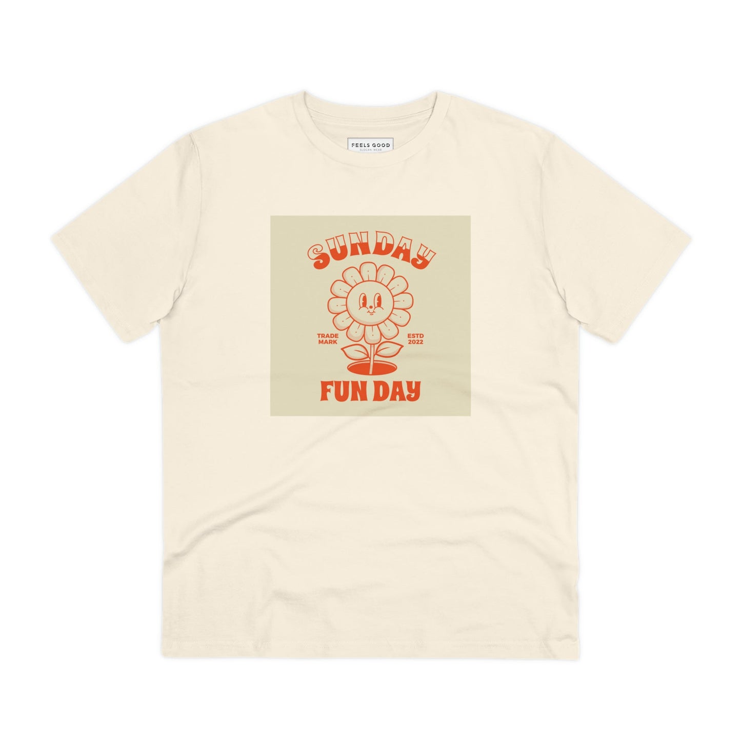 Add vintage charm to your wardrobe with the Positive ‘Fun Day Sunday’ Retro Organic Cotton T-Shirt!