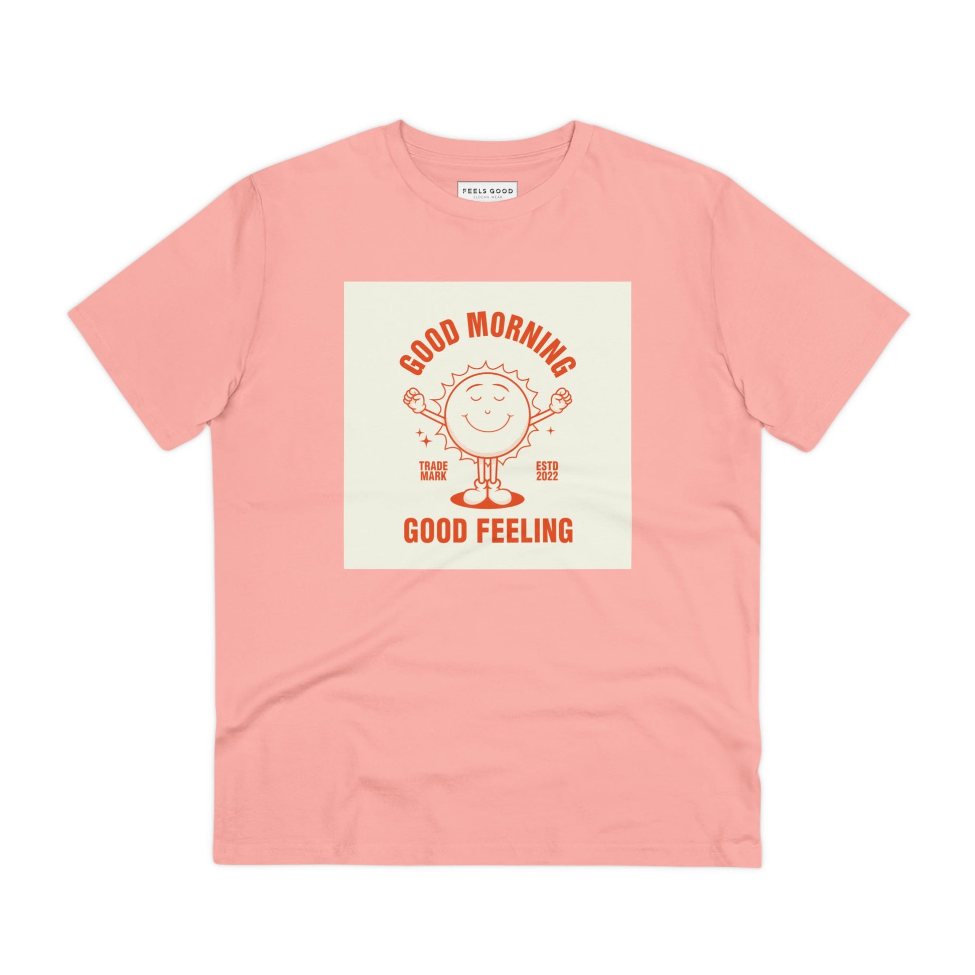 Feel good in the Positive 'Good Feeling' Retro Organic Cotton T-Shirt. Shop retro style t-shirts now!