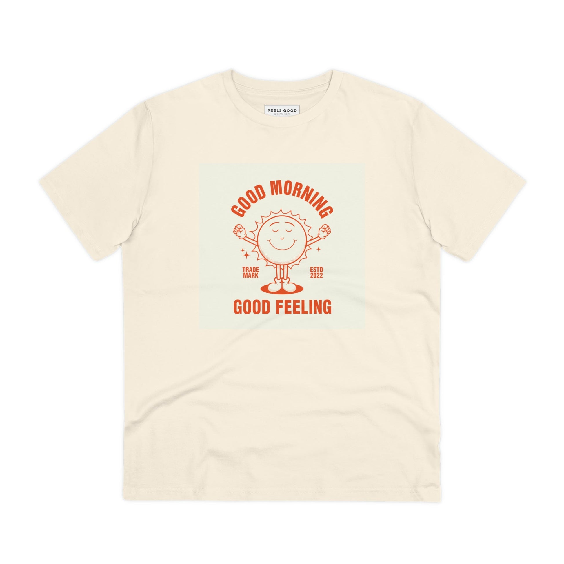Classic vibes meet comfort with the Positive 'Good Feeling' Retro Organic Cotton T-Shirt. Shop now!