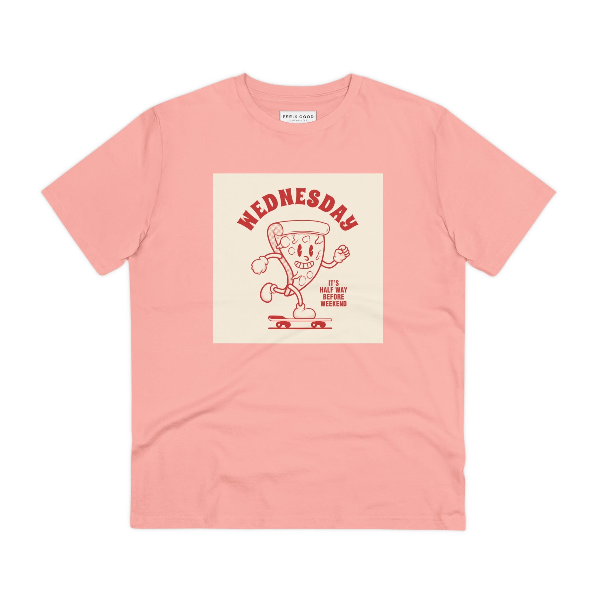 The Positive 'Half-Way Wednesday' retro organic cotton t-shirt is a vintage classic—get yours now!
