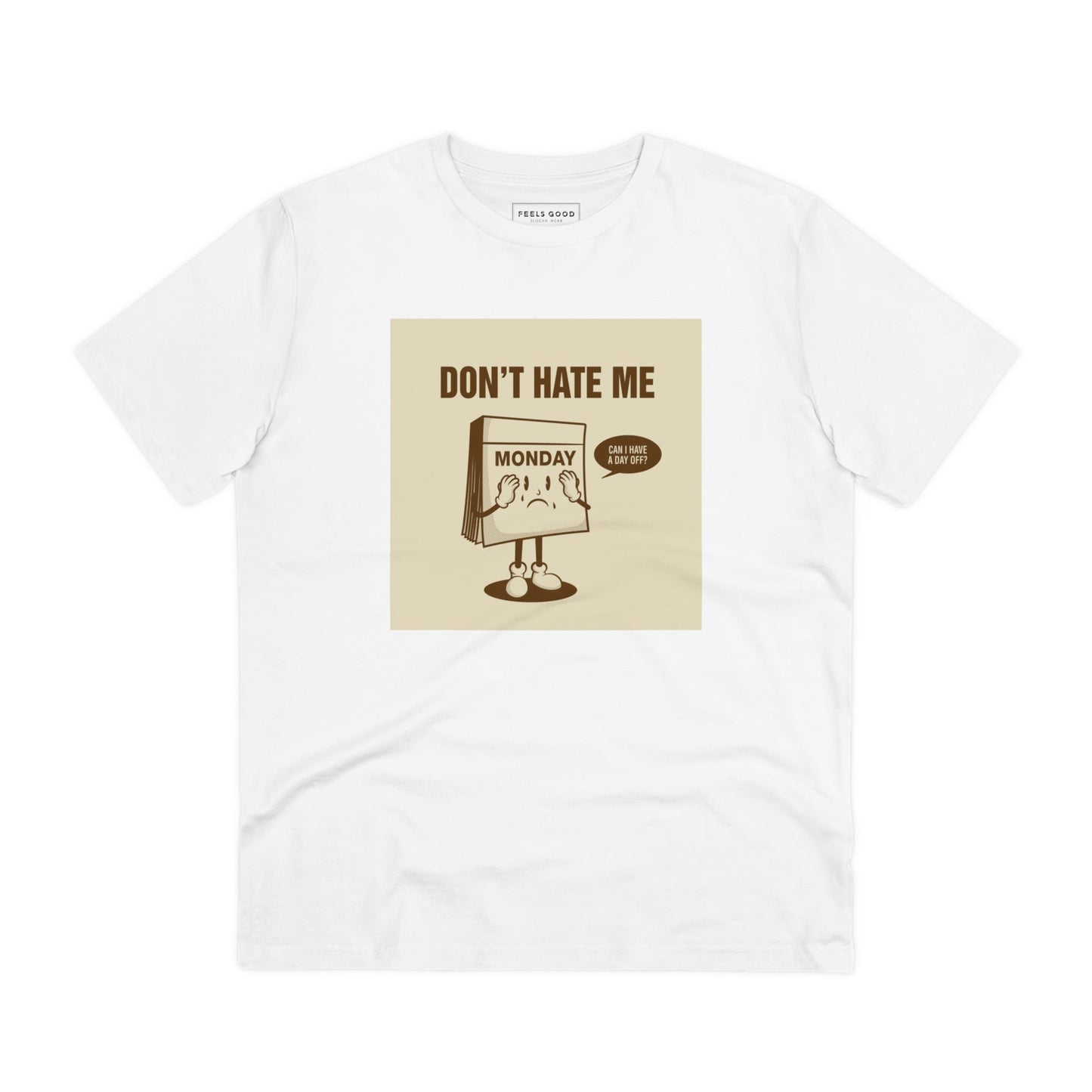 Get nostalgic with the Positive 'I Don't Hate Mondays' retro organic cotton t-shirt – a classic look!
