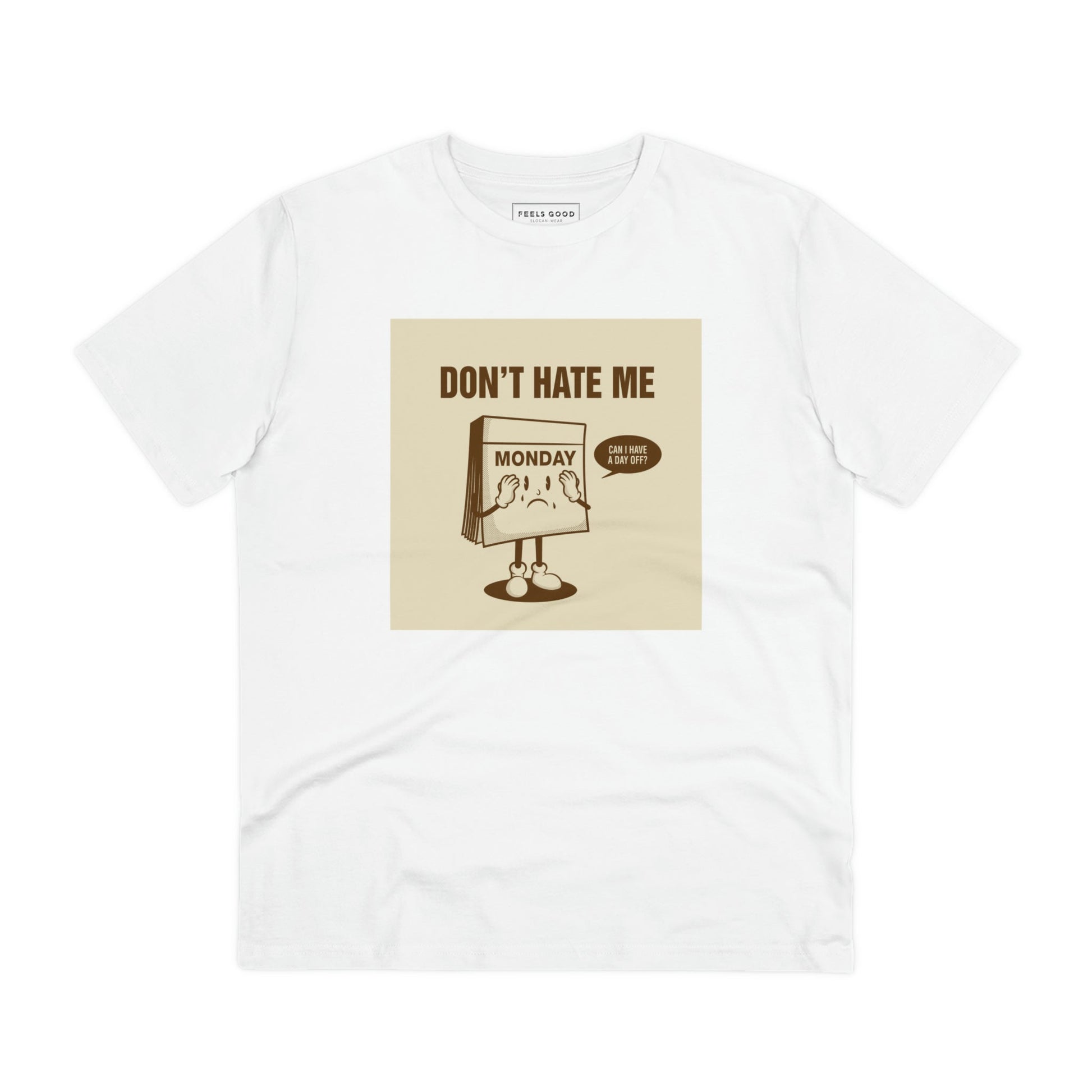 Get nostalgic with the Positive 'I Don't Hate Mondays' retro organic cotton t-shirt – a classic look!