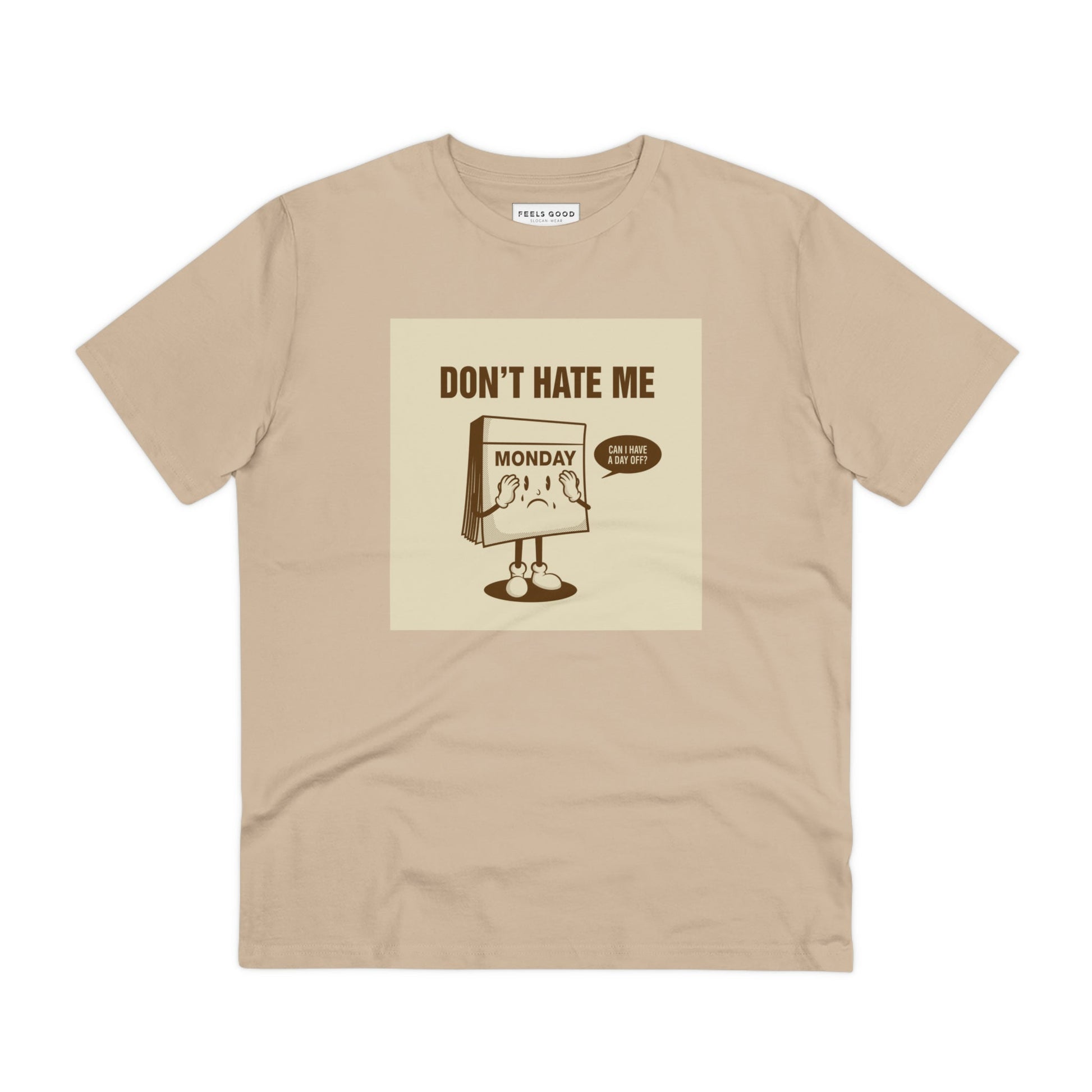 Express your mood in the Positive 'I Don't Hate Mondays' retro organic cotton t-shirt – retro and bold.