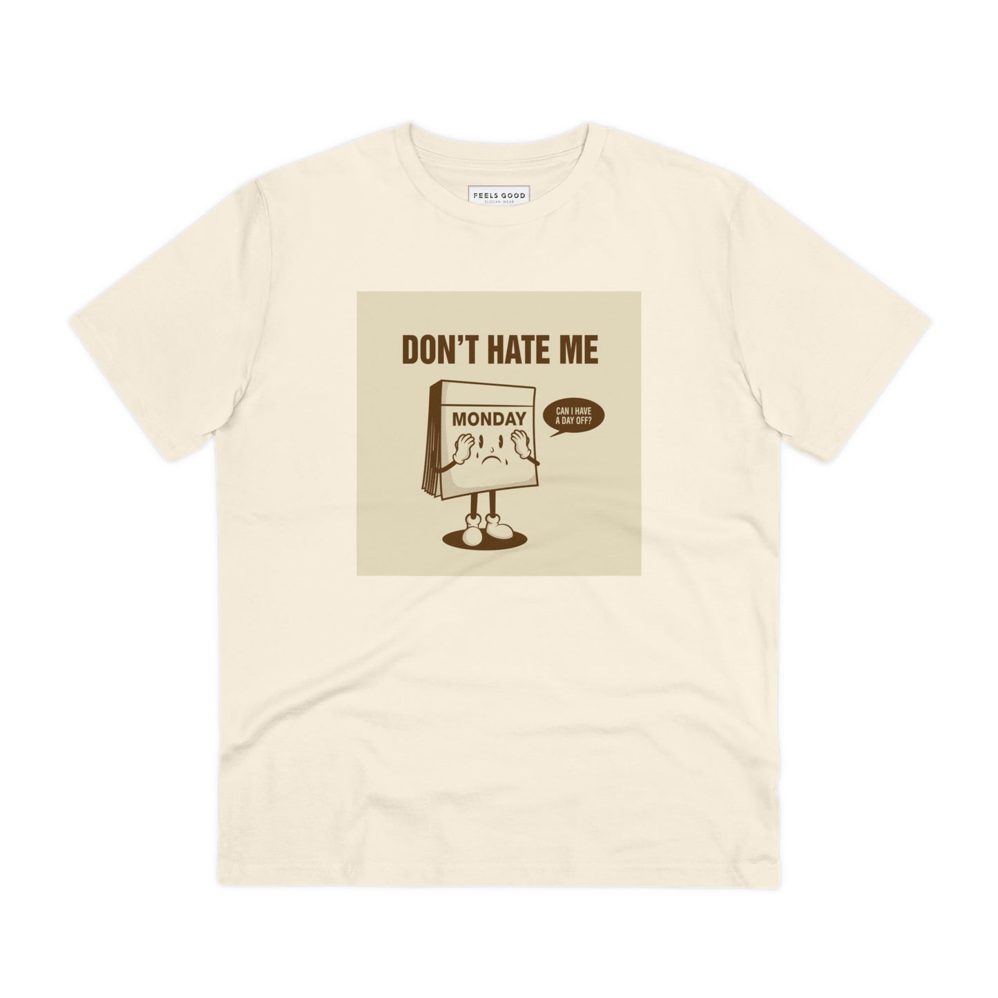 Show off your retro style with the Positive 'I Don't Hate Mondays' retro organic cotton t-shirt today!