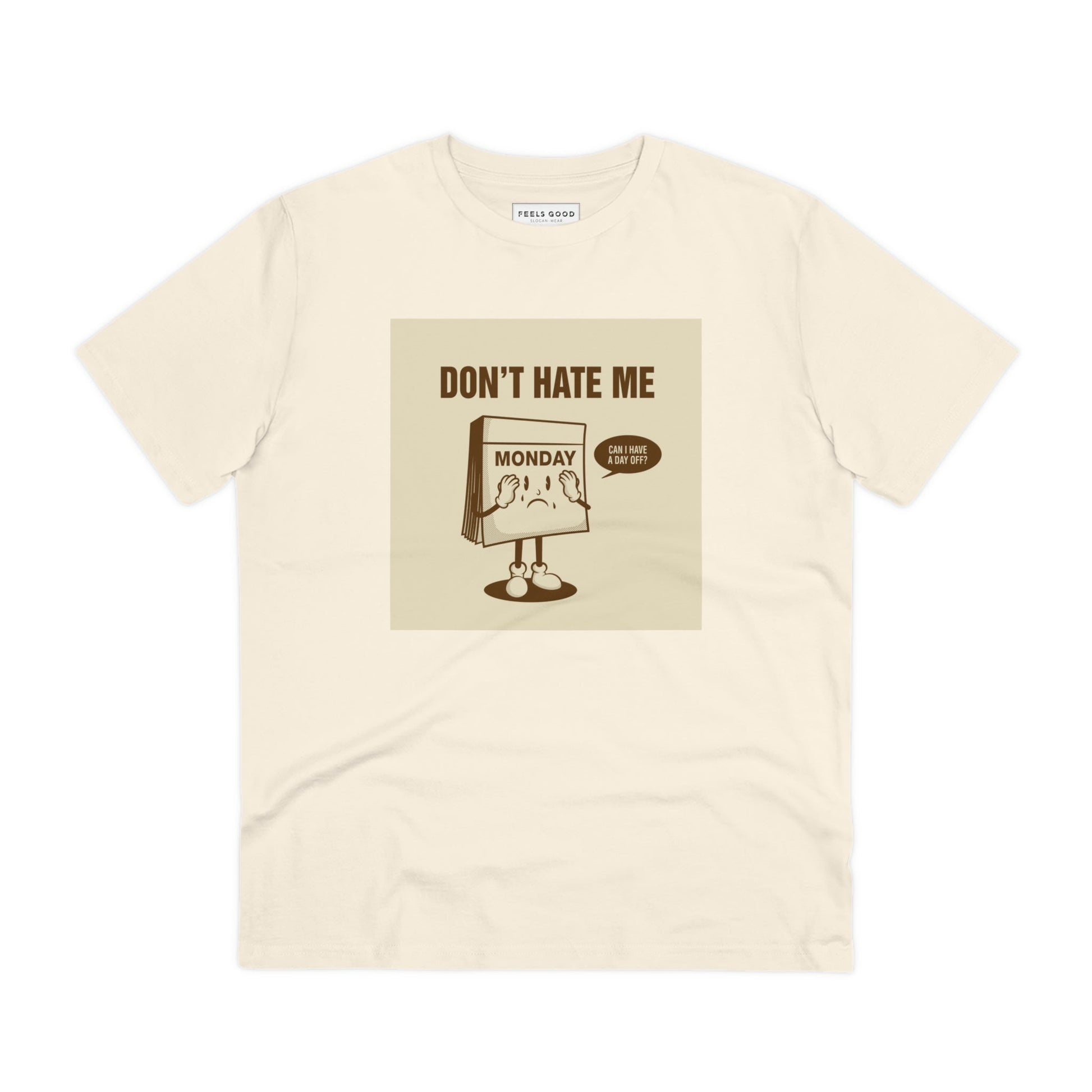 Show off your retro style with the Positive 'I Don't Hate Mondays' retro organic cotton t-shirt today!