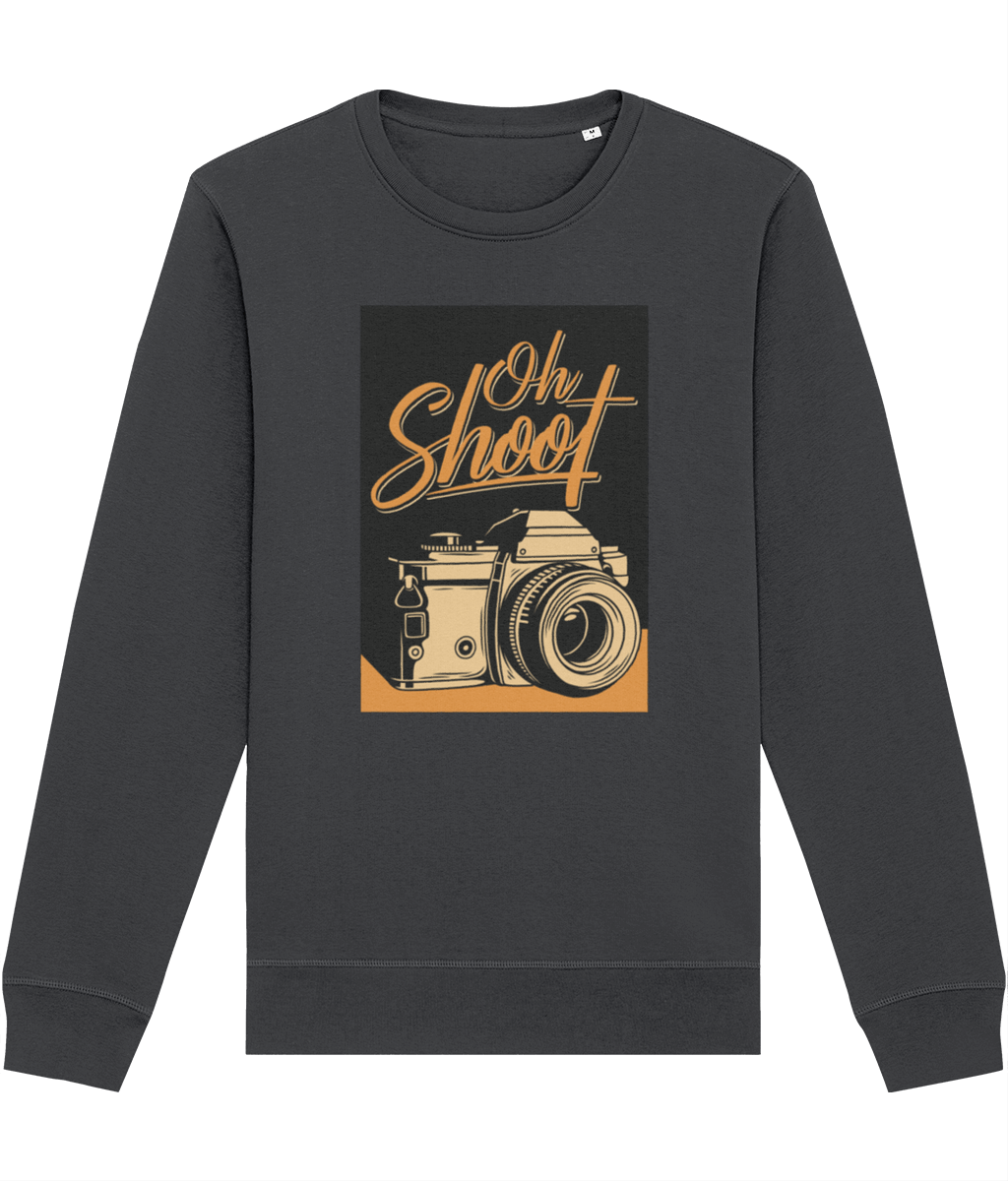 Love vintage? The Positive 'Oh Shoot!' Retro Organic Cotton Sweatshirt is a retro sweatshirt dream!
