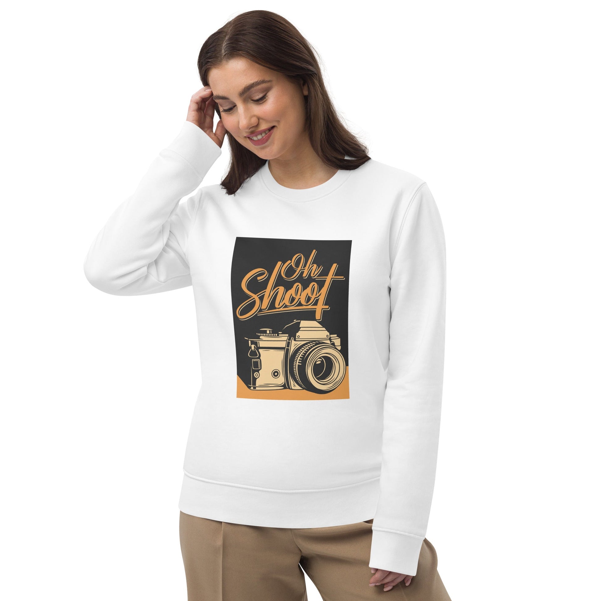 Grab the Positive 'Oh Shoot!' Retro Organic Cotton Sweatshirt – the best vintage sweatshirts UK has!
