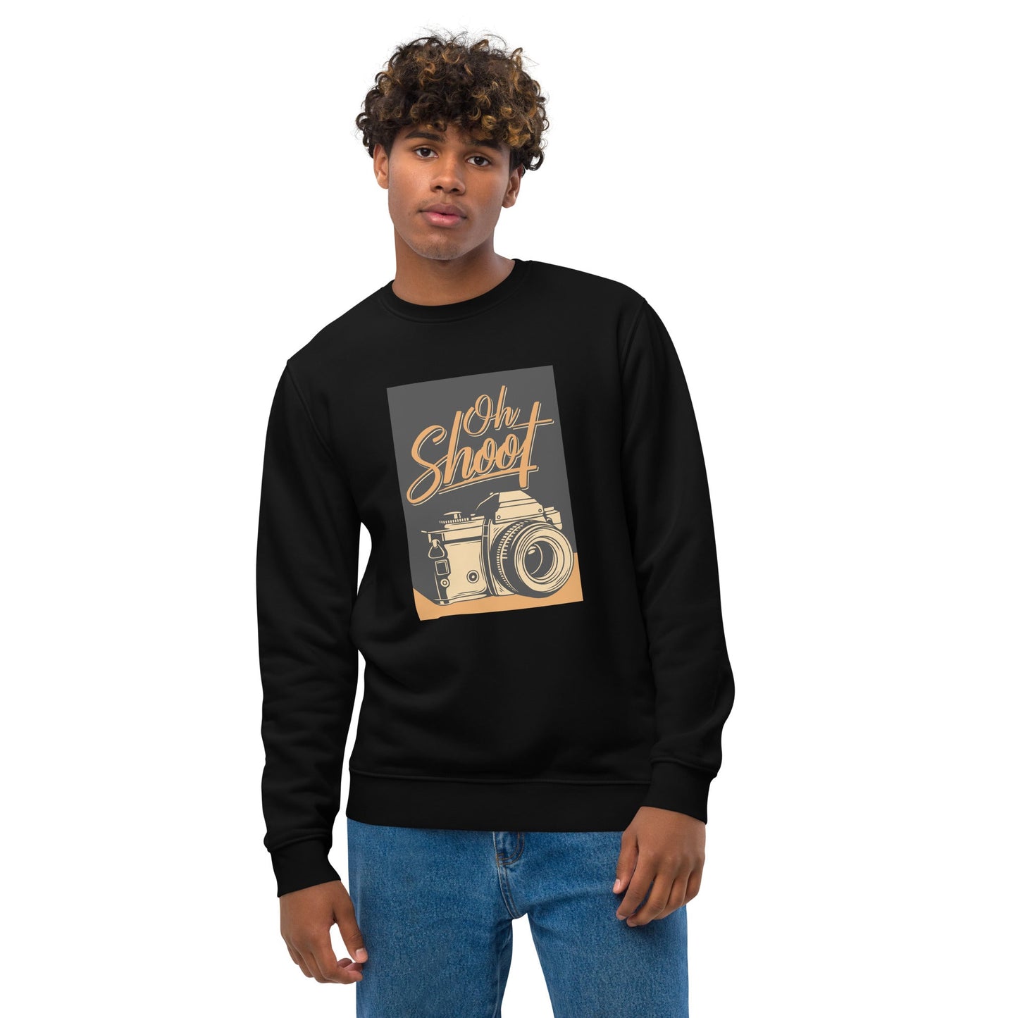 Rock the Positive 'Oh Shoot!' Retro Organic Cotton Sweatshirt – a vintage graphic sweatshirt essential!