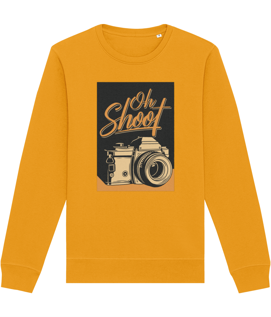 This Positive 'Oh Shoot!' Retro Organic Cotton Sweatshirt is a cool, comfy retro sweatshirt for women!