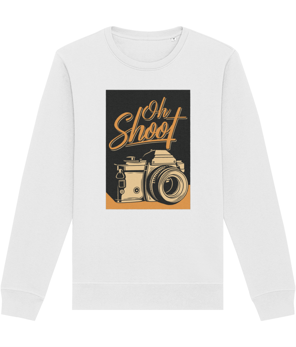 Classic yet modern, the Positive 'Oh Shoot!' Retro Organic Cotton Sweatshirt is a retro staple!