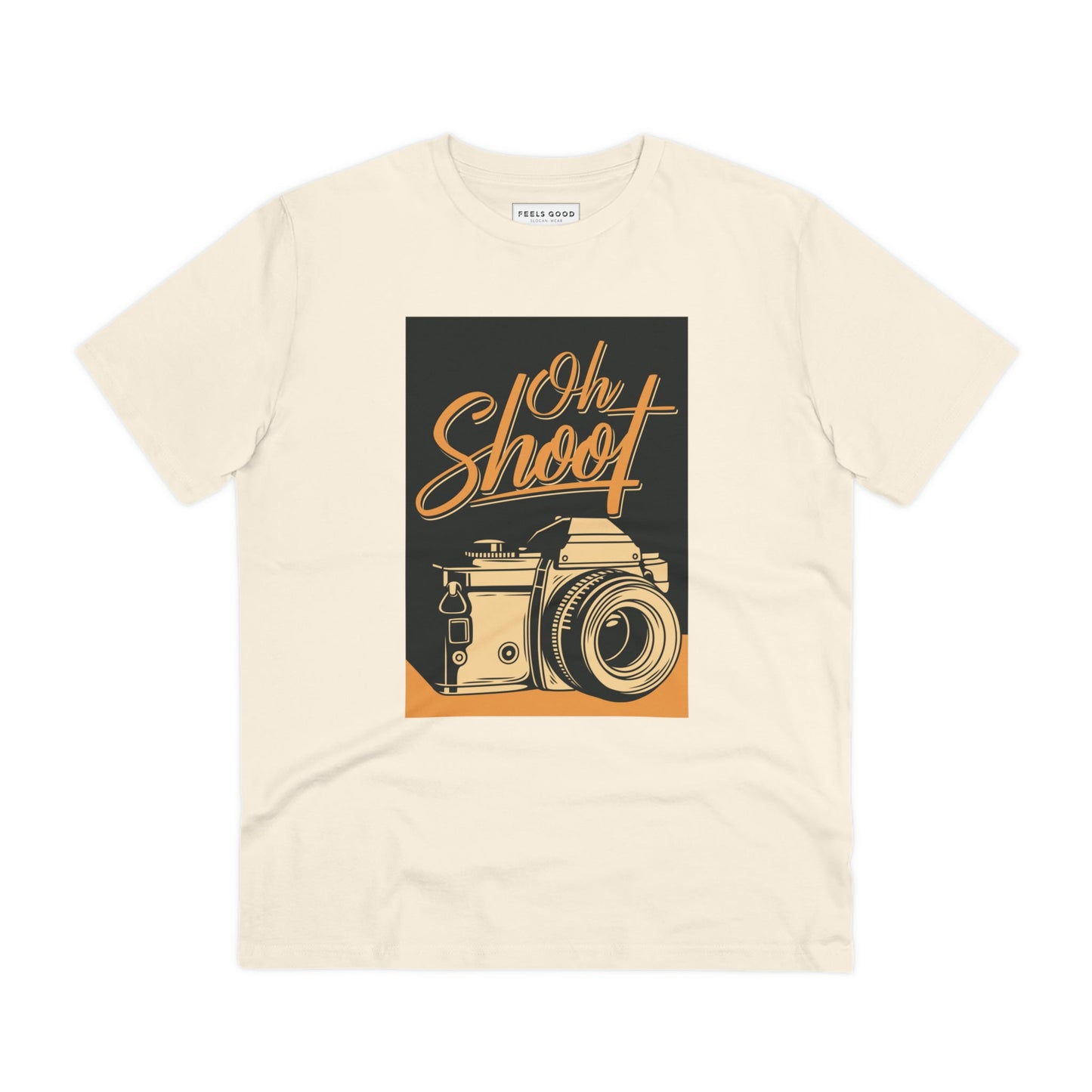 Love vintage? The Positive 'Oh Shoot!' retro organic cotton t-shirt is the perfect retro style t-shirt!