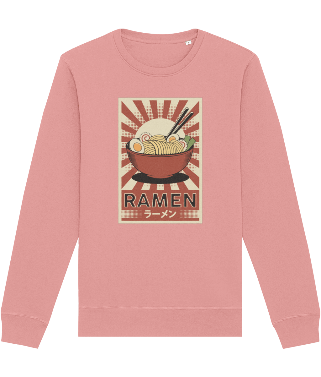 Japanese ramen retro sweatshirt – Positive 'Ramen' Organic Cotton Sweatshirt

