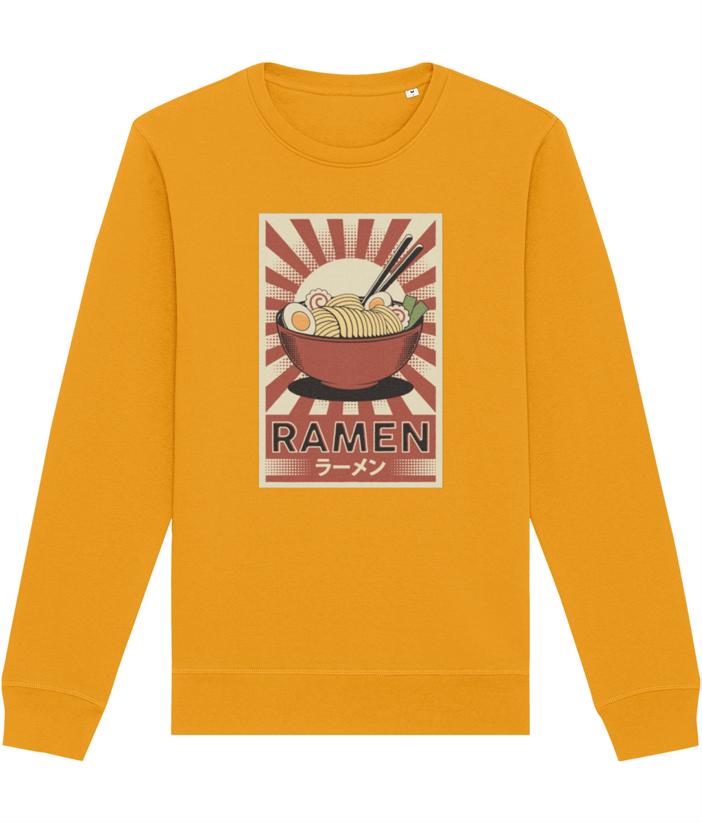 Positive 'Ramen' Japanese Retro Organic Cotton Sweatshirt – retro sweatshirts UK


