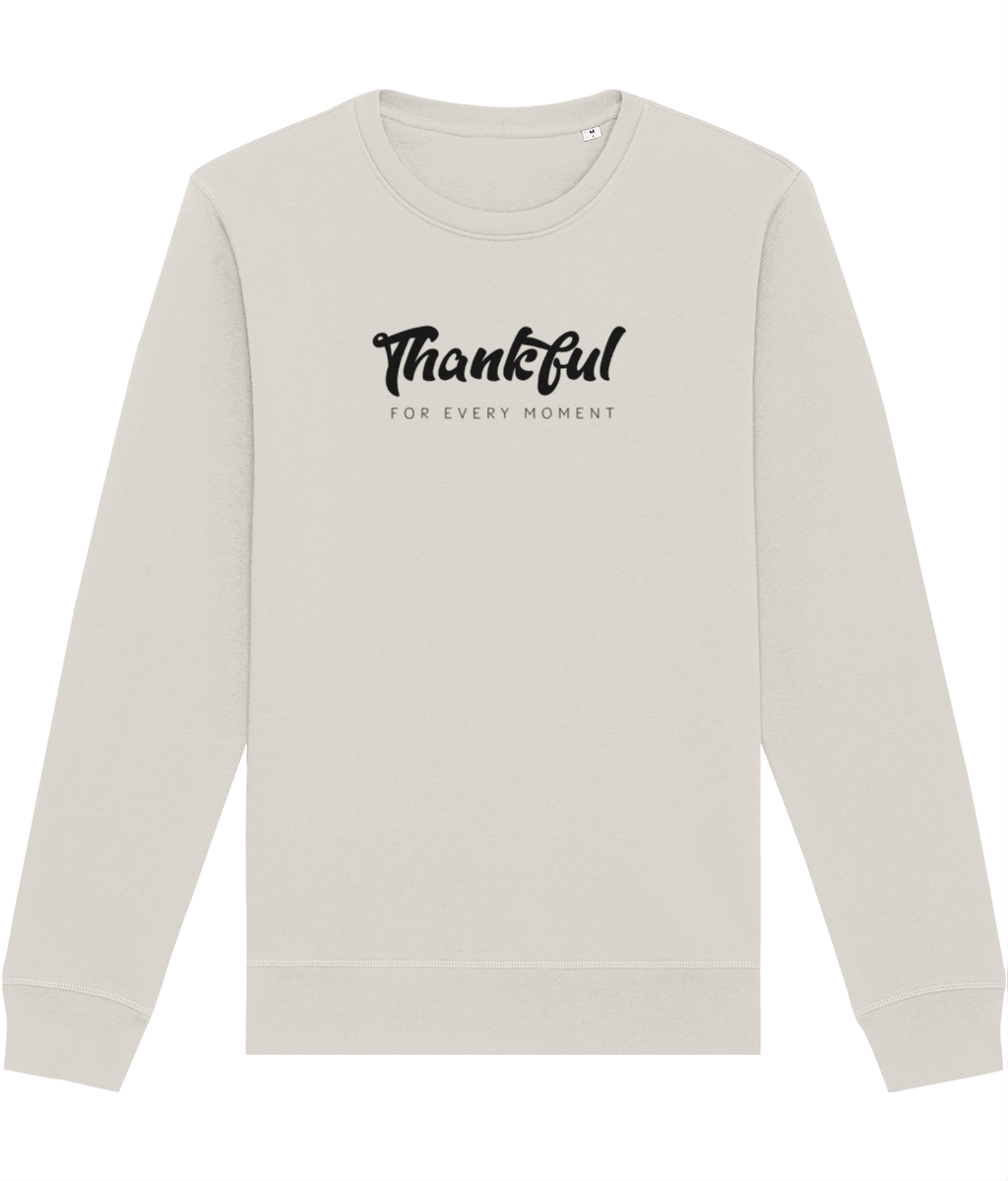 Positive 'Thankful' Organic Cotton Sweatshirt - Positive Sweatshirt