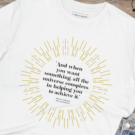 Positive 'The Alchemist's' Organic Cotton T-shirt - Famous Quote Tee