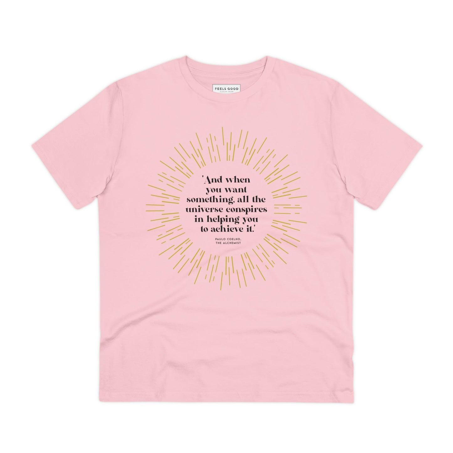 Positive The Alchemists design printed on breathable organic cotton t-shirt.