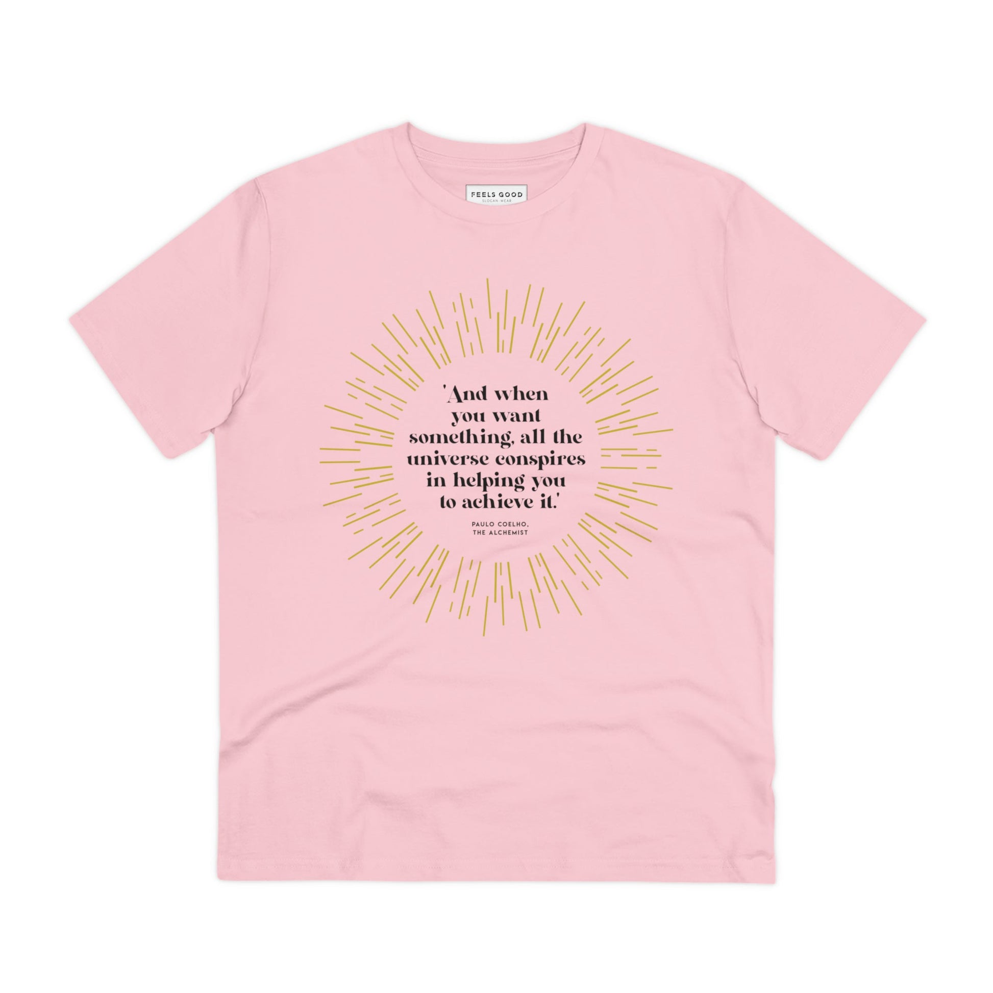 Positive The Alchemists design printed on breathable organic cotton t-shirt.