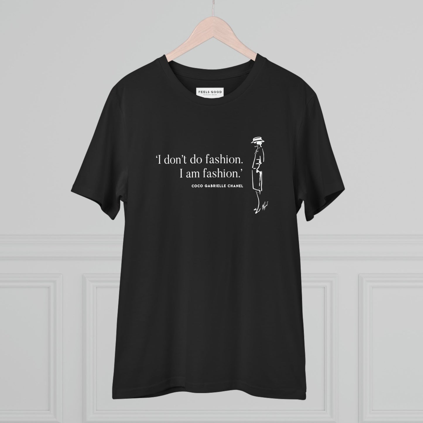 Luxe streetwear vibe – Quotes 'I Am Fashion' Coco organic cotton t-shirt, your next Dior t shirt favorite.
