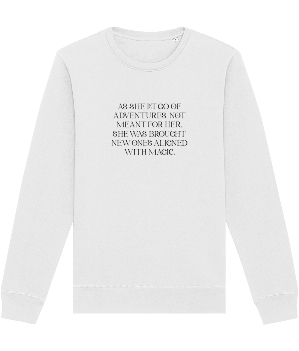 Quotes 'Kismet' Organic Cotton Sweatshirt – neutral Sweatshirt with strong feminist voice

