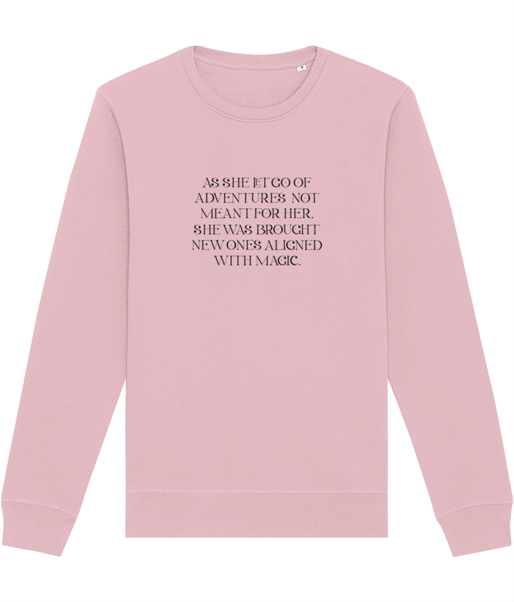 Quotes 'Kismet' Organic Cotton Sweatshirt – Sweatshirt unisex with a message of empowerment

