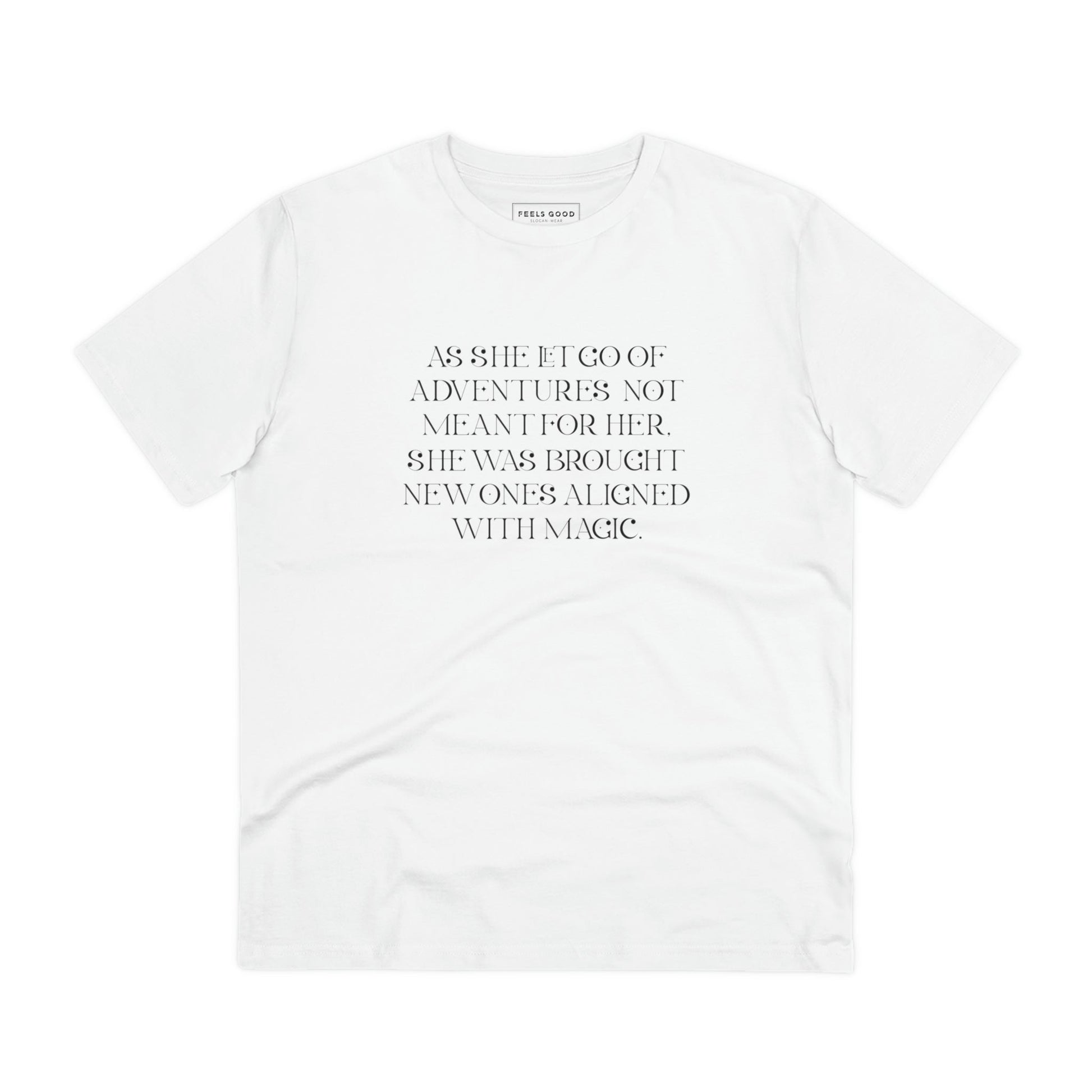 Quotes 'Kismet' Organic Cotton T-shirt – gender-neutral tshirt with bold print

