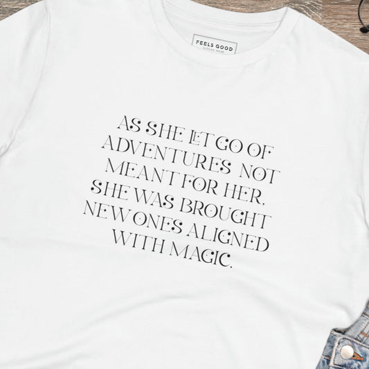 Quotes 'Kismet' Organic Cotton T-shirt – empowering t shirts for all genders

