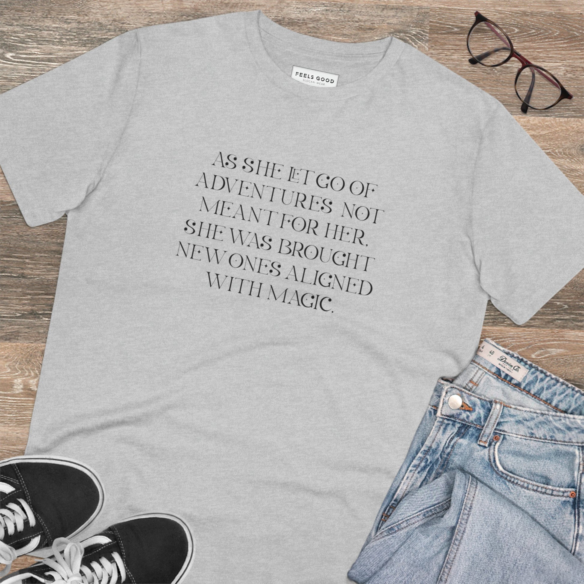 Quotes 'Kismet' Organic Cotton T-shirt – feminist t shirt uk empowering design

