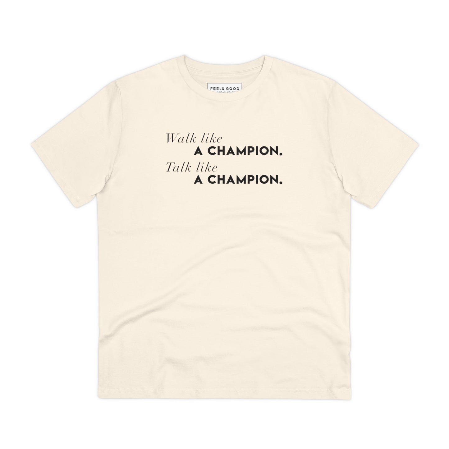 Mad tshirt music energy meets streetwear style in the Reggae 'Champion' organic tee.