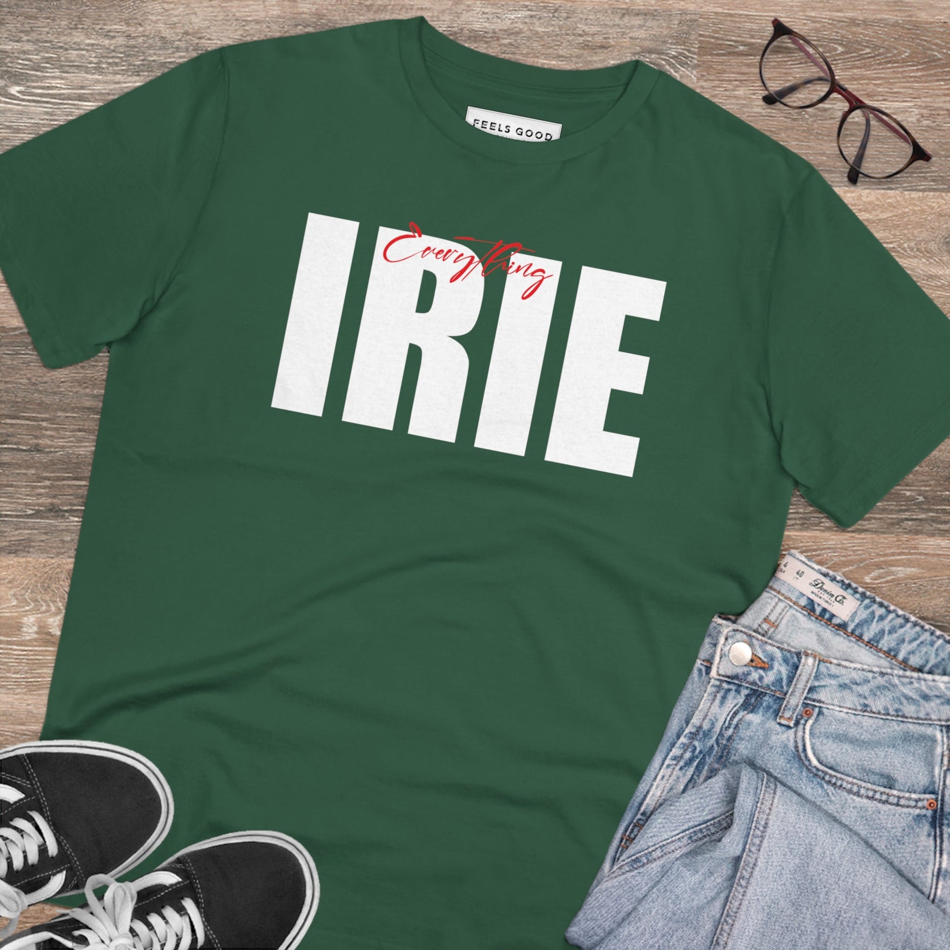 Reggae Everything Irie Organic Cotton T-Shirt - high-quality organic cotton t shirts with a comfortable fit and stylish design.