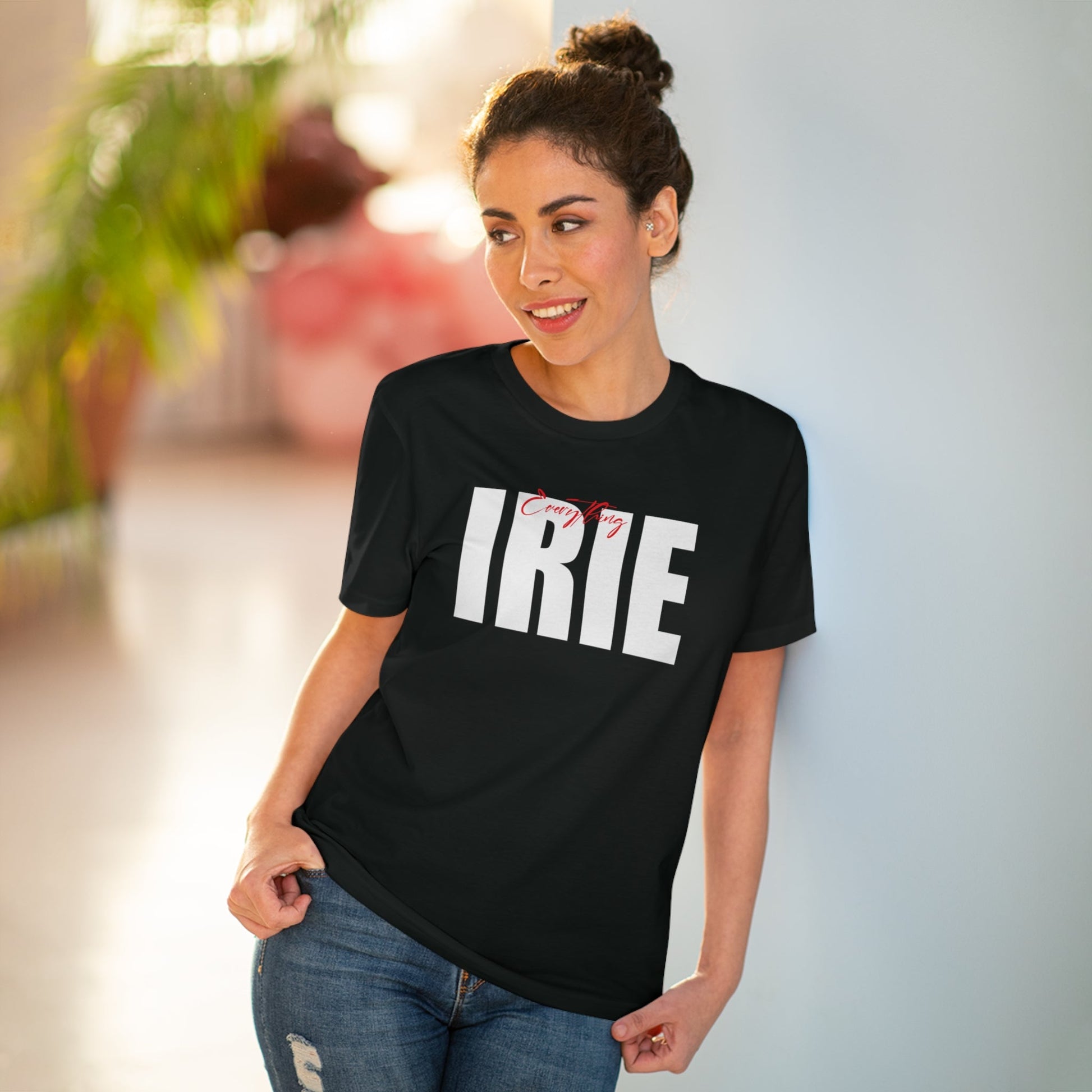 Reggae 'Everything Irie' Organic Cotton T-shirt - Hip Hop Tshirt for women